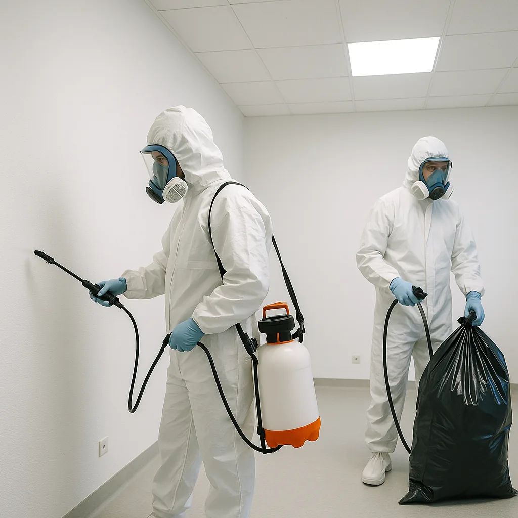 Désinfection de surfaces contaminées